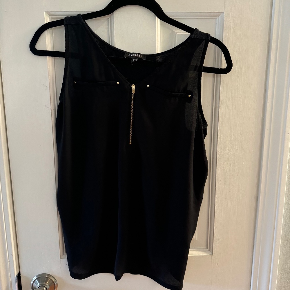 Express Black Sleeveless Top